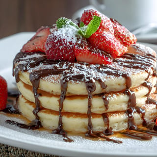 Nutella Fruit Pancakes
