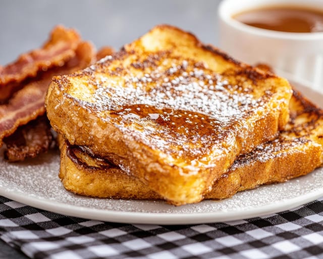 French Toast with Bacon.