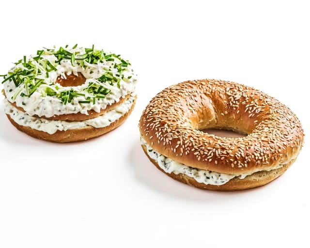Roll with Flavored Cream Cheese.
