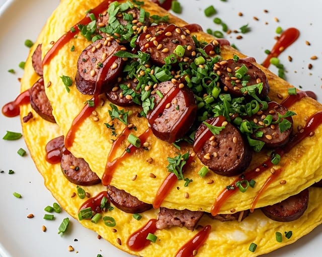 Sausage Omelette.