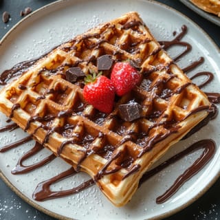 Nutella Fruit Waffles