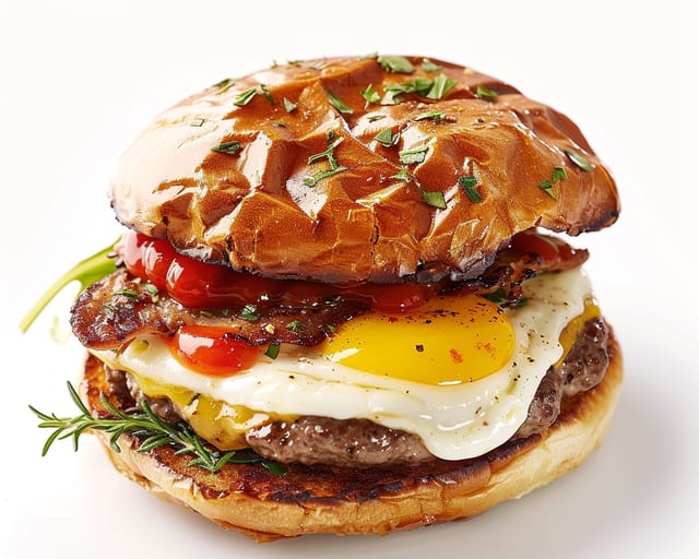 2 Eggs with Cheese and Sausage.