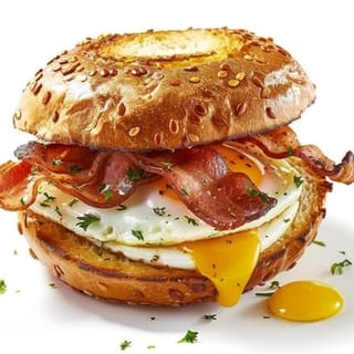 2 Eggs with Cheese and Bacon