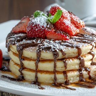 Nutella Fruit Pancakes